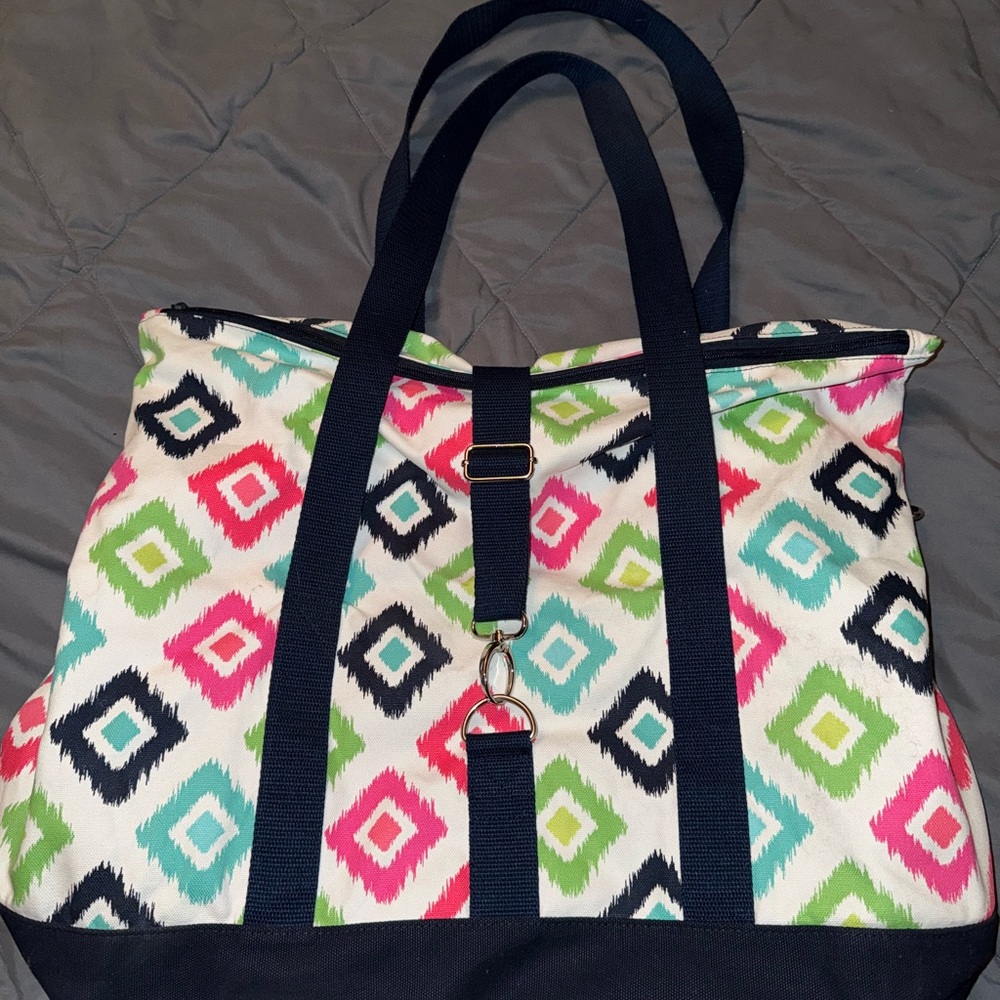 Thirty One Colorful Geometric Tote Bag